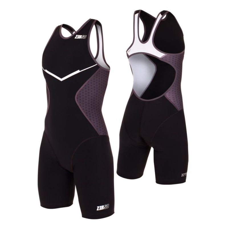 Séchage rapide Rembourré Skinsuit Rayures Colorées Tri Suit WOSAWE Combinaison Triathlon pour Femme