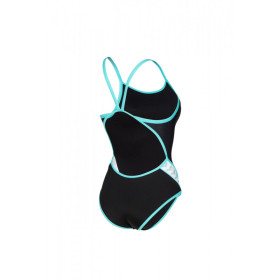 Arena ICONS Swimsuit SUPER FLY Back Logo - Black White Blue Diamonds - Collection Diamonds édition limitée
