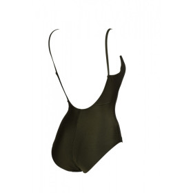 ARENA Women's Swimsuit  U BACK Solid Dark Olive -  Maillot Natation & Plage  Femme