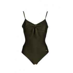 ARENA Women's Swimsuit  U BACK Solid Dark Olive -  Maillot Natation & Plage  Femme