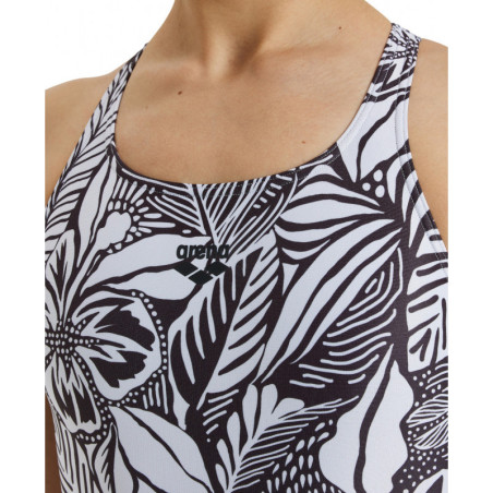 Arena WOMEN'S SWIMSUIT Swim Pro Back Allover Black Multi - Maillot Natation Femme 1 piece | Les4Nages Arena WOMEN'S SWIMSUIT Swim Pro Back Allover Black Multi - Maillot Natation Femme 1 piece | Les4Nages