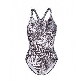 Arena WOMEN'S SWIMSUIT Swim Pro Back Allover Black Multi - Maillot Natation Femme 1 piece