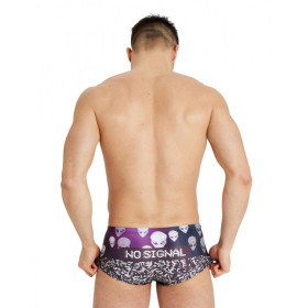 ARENA Crazy  Swim Low Waist Short Placement BLACK-MULTI - Boxer Natation Homme