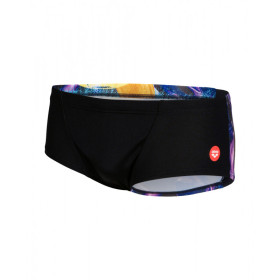 CRAZY ARENA Swim Low Waist Short Placement Black Multi - Boxer Natation Homme