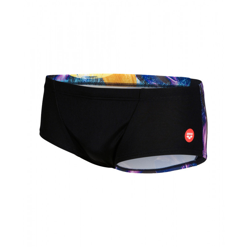 CRAZY ARENA Swim Low Waist Short Placement Black Multi - Boxer Natation Homme
