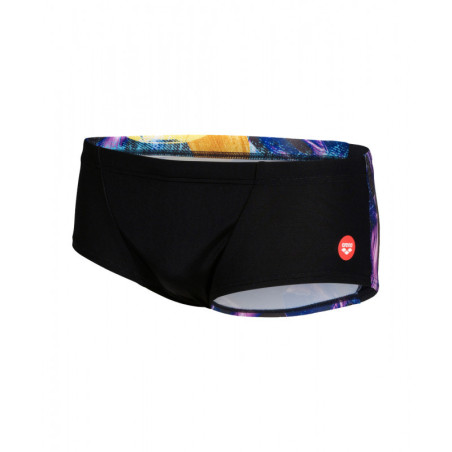 CRAZY ARENA Swim Low Waist Short Placement Black Multi - Boxer Natation Homme