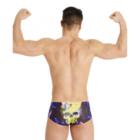 CRAZY ARENA Swim Low Waist Short Placement Black Multi - Boxer Natation Homme