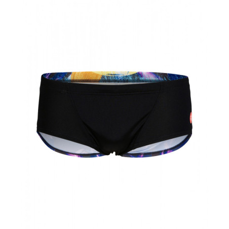 CRAZY ARENA Swim Low Waist Short Placement Black Multi - Boxer Natation Homme | Les4Nages