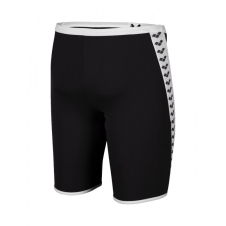 Arena ICONS Swim Jammer Solid Black White | Les4Nages