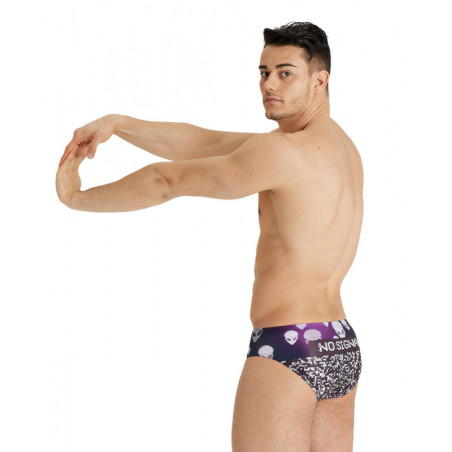 Arena CRAZY ARENA Swim Brief placement  BLACK-MULTI - Maillot Natation Homme