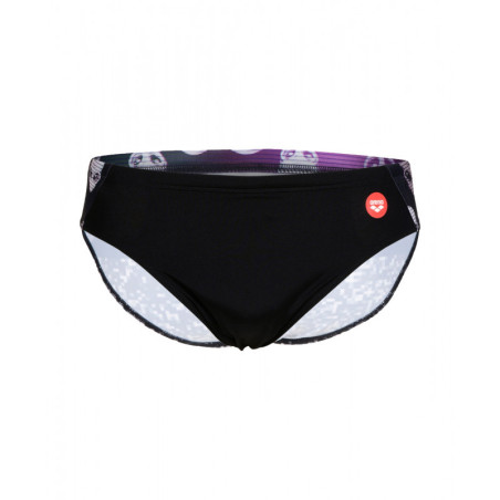 Arena CRAZY ARENA Swim Brief placement BLACK-MULTI - Maillot Natation Homme | Les4Nages