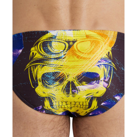 CRAZY ARENA Swim Brief placement  BLACK-MULTI - Maillot Natation Homme