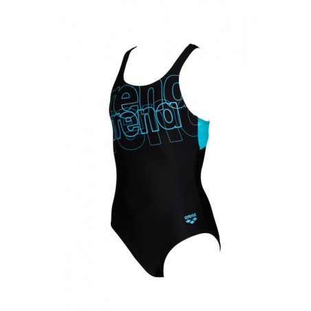 Arena SPOTLIGHT (6-14ans)  Junior - Swim Pro Back - Black Martinica - Maillot Fille Natation