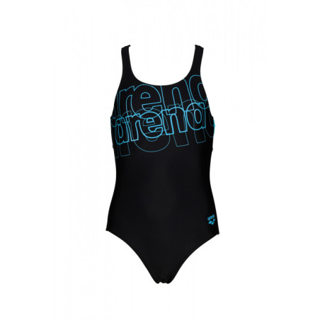 Arena SPOTLIGHT (6-14ans) Junior - Swim Pro Back - Black Martinica - Maillot Fille Natation | Les4Nages