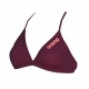 Haut de Maillot 2 pièces ARENA Solid Top Red Wine Shiny Pink
