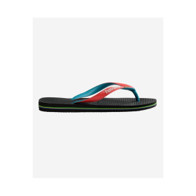 HAVAIANAS Brasil Mix Black/Red Ruby  - Tongs Unisex