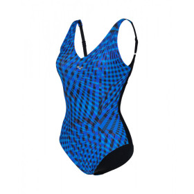 Arena Bodylift CLOE WING Back - Black Multi Black - Maillot Aquagym & Piscine Femme 1 pièce