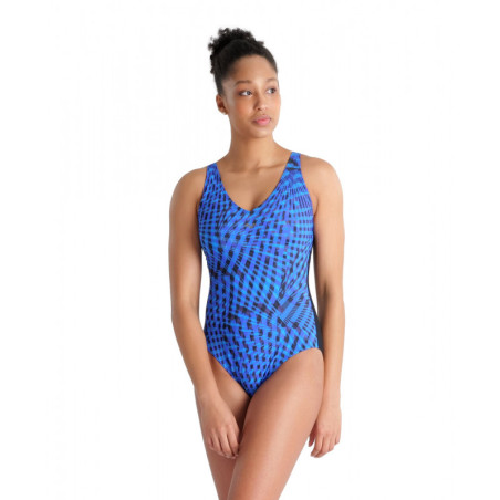 Arena Bodylift CLOE WING Back - Black Multi Black - Maillot Aquagym & Piscine Femme 1 pièce | Les4Nages