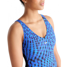 Arena Bodylift CLOE WING Back - Black Multi Black - Maillot Aquagym & Piscine Femme 1 pièce