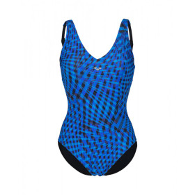 Arena Bodylift CLOE WING Back - Black Multi Black - Maillot Aquagym & Piscine Femme 1 pièce