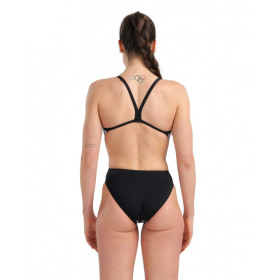 Arena Womens Swimsuit Challenge Back Marbled Black Black Multi -  Maillot Natation Femme 1 piece