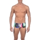Arena VIVID Low Waist Short Pink Multi - Boxer Natation Homme