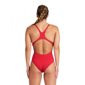 Arena TEAM SWIMSUIT SWIM PRO SOLID Red White - Maillot de bain femme 1 pièce