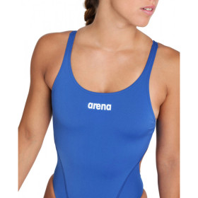 Arena TEAM SOLID SWIM TECH Royal White - Maillot de bain femme 1 pièce