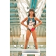 Arena Wonder Face Junior - Swim Pro - Black Turquoise - Maillot Fille Natation