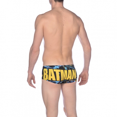 ARENA BATMAN Placed Print Black Multi - Boxer Natation Homme