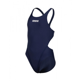 Arena Girls (6-14 ans) Team Swimsuit SOLID Swim Tech - Navy  White - Maillot Fille Natation