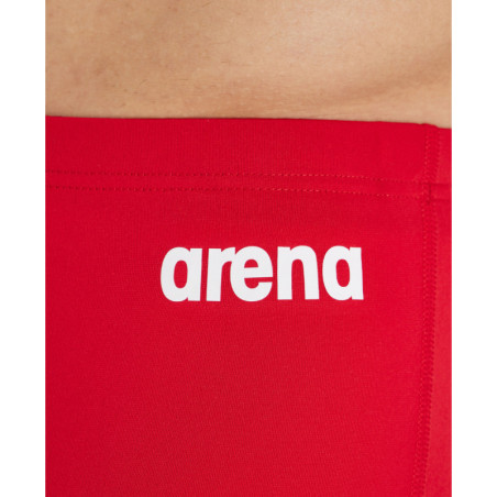 Arena Men's Team SOLID Short Red White - Boxer Natation Homme | Les4Nages