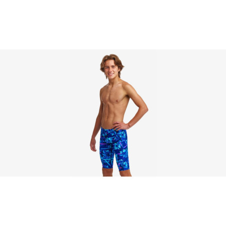 Funky Trunks Boy (8-12ans) Leaf Laser - Jammer Natation Junior | Les4Nages