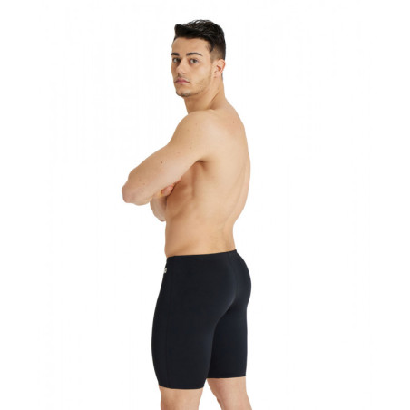  Arena MEN'S TEAM Swim Jammer SOLID Black White | Les4Nages
