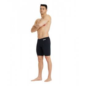 Arena MEN'S TEAM Swim Jammer SOLID Black White - Jammer Natation Homme