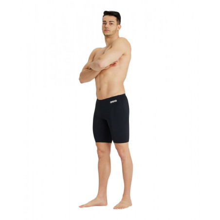  Arena MEN'S TEAM Swim Jammer SOLID Black White | Les4Nages