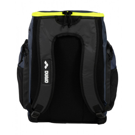 ARENA Spiky 3 Backpack 45 litres - Navy Neon Yellow - Sac à Dos Natation, Sport et Piscine | Les4Nages