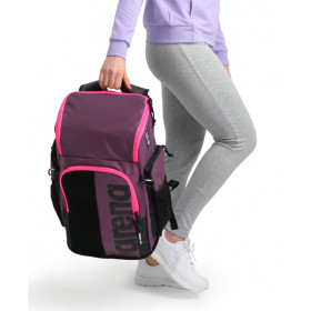 ARENA Spiky 3 Backpack 45 litres - Plum Neon Pink - Sac à Dos Natation, Sport et Piscine