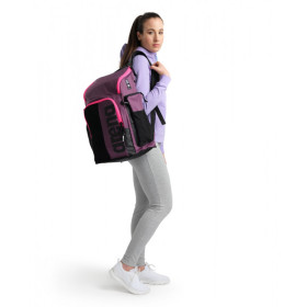 ARENA Spiky 3 Backpack 45 litres - Plum Neon Pink - Sac à Dos Natation, Sport et Piscine