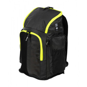 ARENA Spiky 3 Backpack 45 litres - Dark Smoke Neon Yellow - Sac à Dos Natation, Sport et Piscine