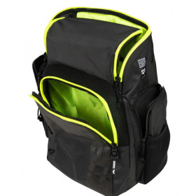 ARENA Spiky 3 Backpack 35 Dark Smoke Neon Yellow - Sac à Dos Natation & Piscine