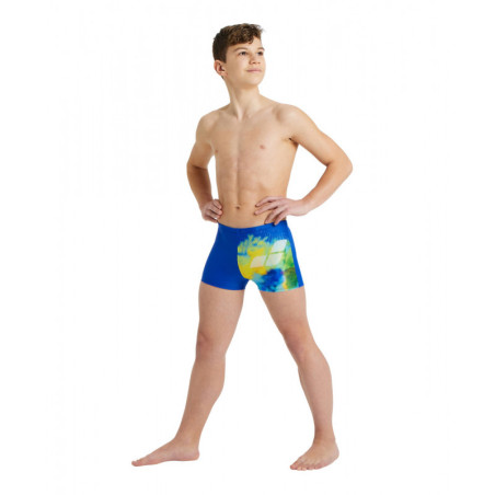 ARENA Boxer Boy's (6-14 ans) SWIM SHORT Placement Royal Multi - Boxer Junior Natation | Les4Nages