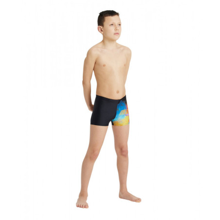ARENA Boxer Boy's (6-14 ans) SWIM SHORT Placement Black Multi - Boxer Junior Natation