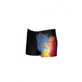 ARENA Boxer Boy's (6-14 ans) SWIM SHORT Placement Black Multi - Boxer Junior Natation