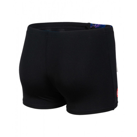 ARENA Boxer Boy's (6-14 ans) BOY'S CRAZY Swim Short Placement Black Multi | Les4Nages