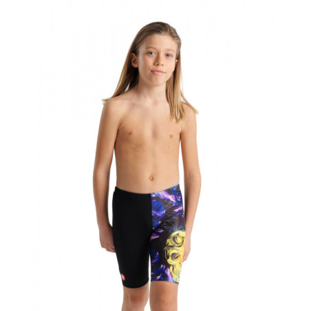 ARENA jammer Boy's (6-14 ans) CRAZY SWIM JAMMER Placement Black Multi | Les4Nages