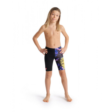 ARENA jammer Boy's (6-14 ans) CRAZY SWIM JAMMER Placement Black Multi | Les4Nages