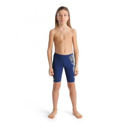 ARENA Boy's (6-14 ans) Swim Jammer Graphic Navy | Les4Nages