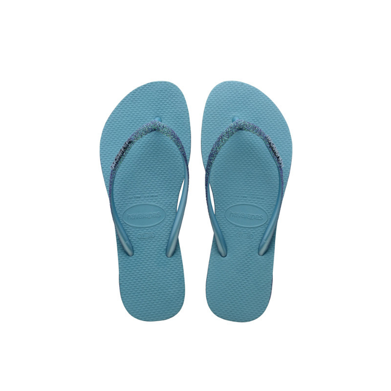 HAVAIANAS Slim Sparkel II Nautical  Blue - Tongs Unisex