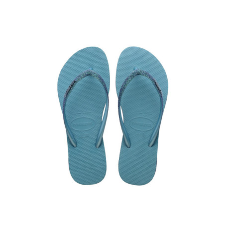 HAVAIANAS Slim Sparkel II Nautical  Blue - Tongs Unisex